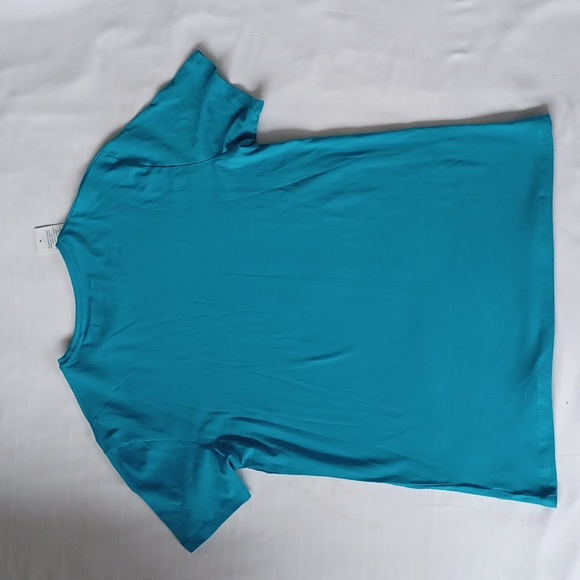 Joe's Jeans Turquoise Cotton Tee NEW- Sz. Med - Picture 7 of 9